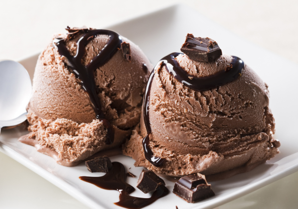 Glace au chocolat